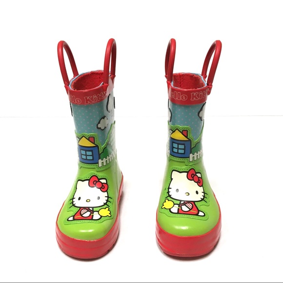 Hello Kitty Shoes Hello Kitty Rain Boots Size 5 Poshmark